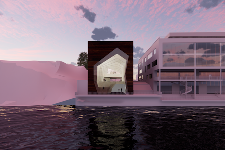 ET NYTT TYPE KLATRESENTER: Dette klatresenteret i massiv tre med Snøhetta som arkitekt vil stå ferdig høsten 2022 på Klosterøya i Skien. Senteret skal driftes av Høyt Under Taket. Foto: Snøhetta  ET NYTT TYPE KLATRESENTER: Dette klatresenteret i massiv tre med Snøhetta som arkitekt vil stå ferdig høsten 2022 på Klosterøya i Skien. Senteret skal driftes av Høyt Under Taket. Foto: Snøhetta