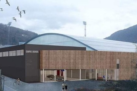 Det blir et helt nytt tilbygg på utsida av Sognahallen som gjør at Sogndal klatresenter får et massivt anlegg. 