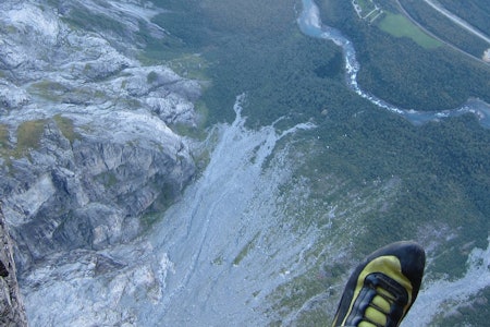 Luftige Trollveggen. Foto: Henki Flatlandsmo Luftige Trollveggen. Foto: Henki Flatlandsmo