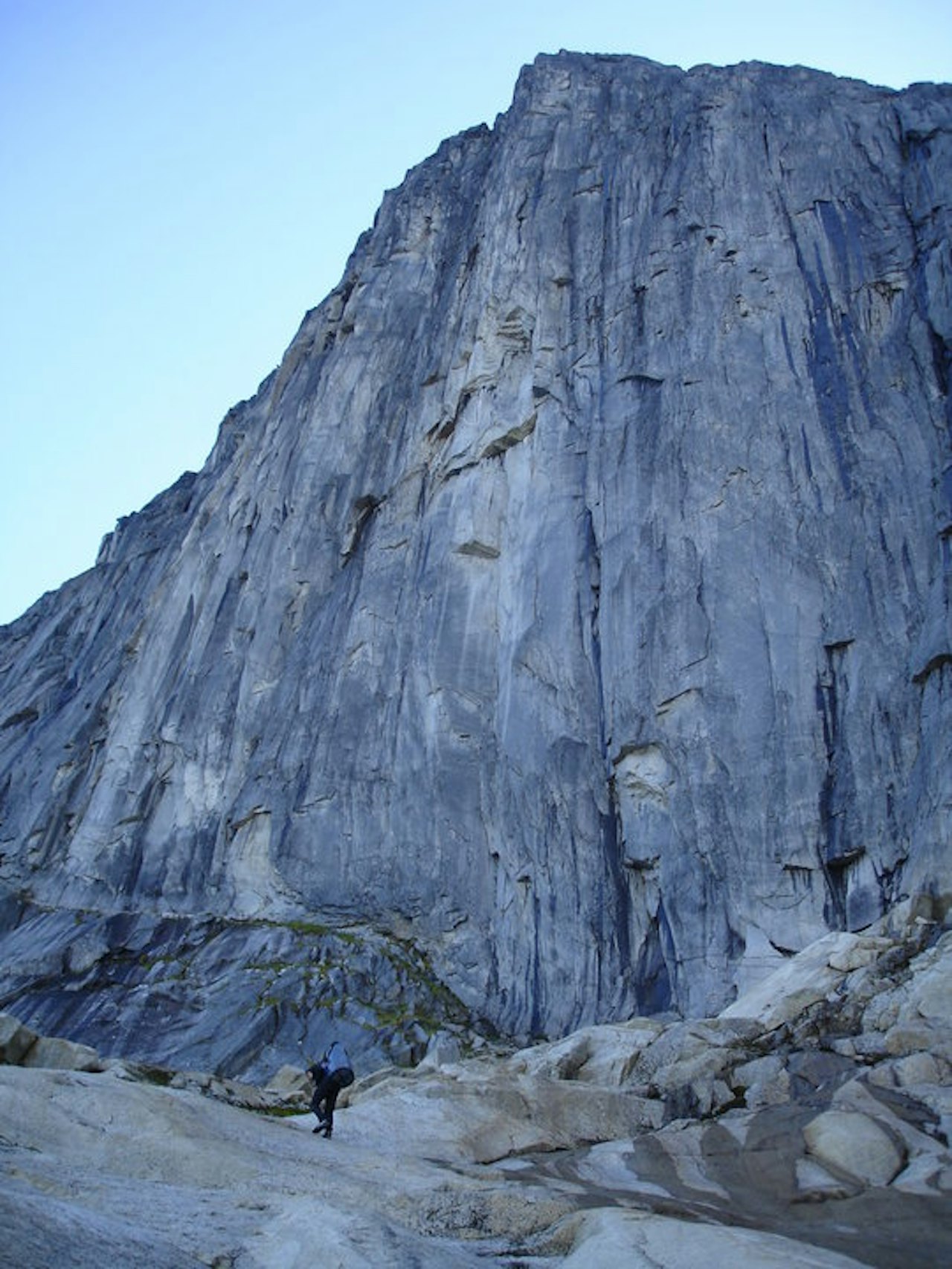 Nordveggen på Blåmann Nordveggen på Blåmann