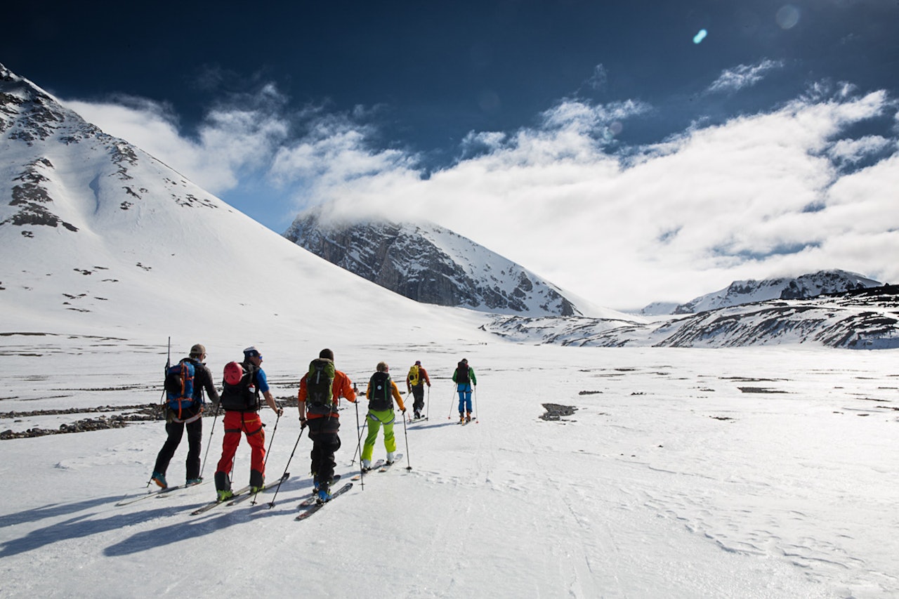 FANTASTISK TUR: Deltakerne på Svalbard Toppturfestival fikk en unik opplevelse. Foto: Torbjørn Melby FANTASTISK TUR: Deltakerne på Svalbard Toppturfestival fikk en unik opplevelse. Foto: Torbjørn Melby