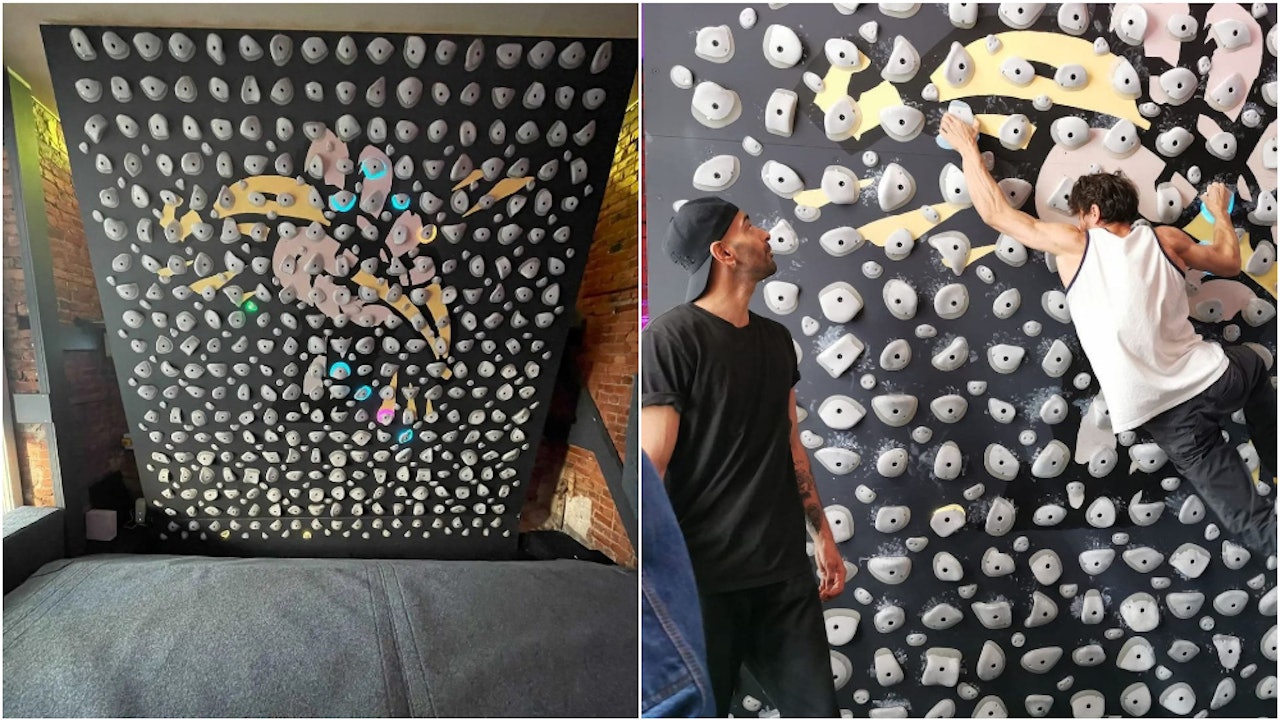 NYTT BULDRESTED: Oslo mikrobuldreri har åpnet på Grønland, og stedet består av bare én buldrevegg. Foto: Oslo mikrobuldreri/Instagram Oslo mikrobuldreri