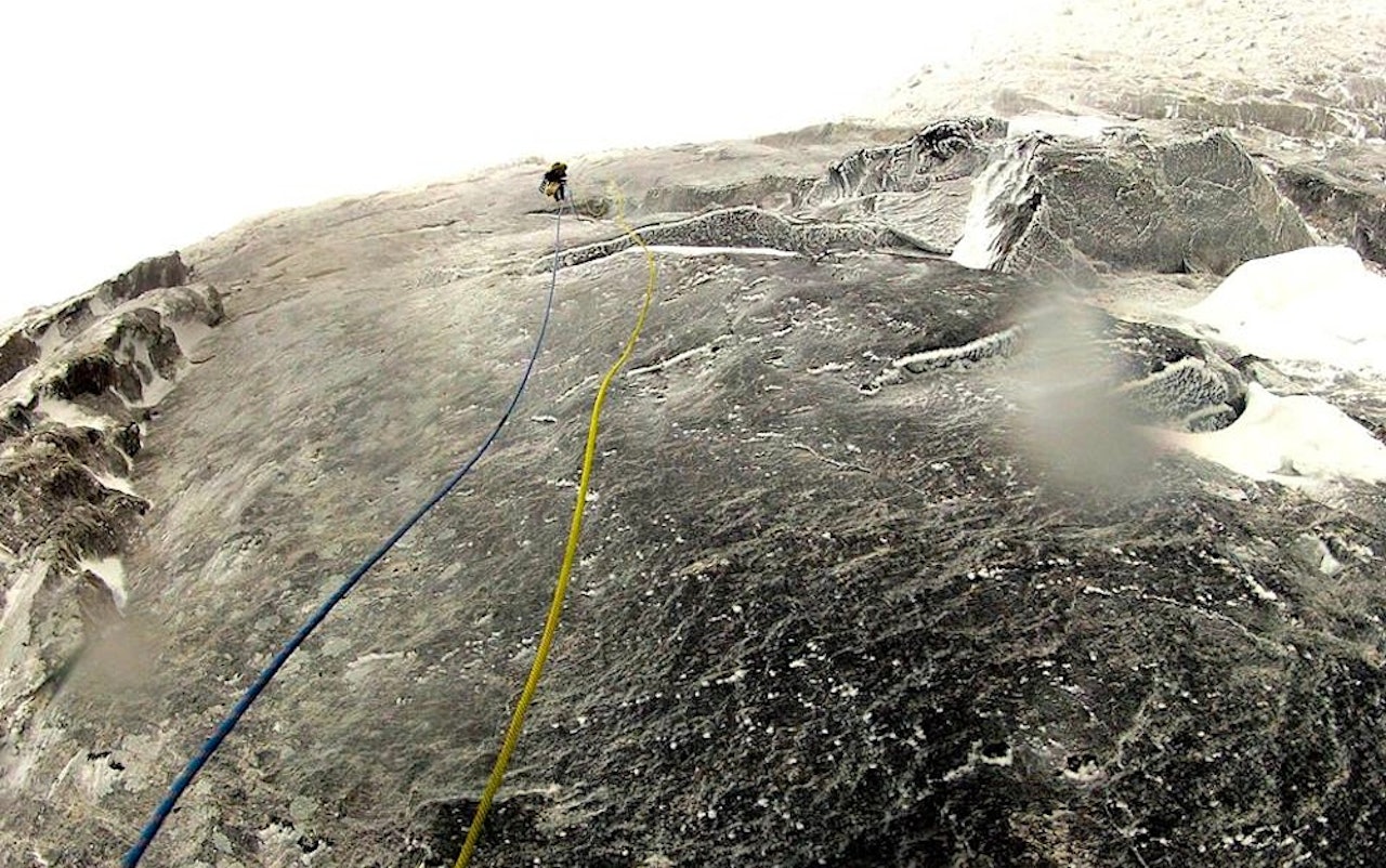 Fra førstebestigningen av Catharsis i Trollveggen. Foto: Marcin Tomaszewski/Marek Raganowicz  Fra førstebestigningen av Catharsis i Trollveggen. Foto: Marcin Tomaszewski/Marek Raganowicz