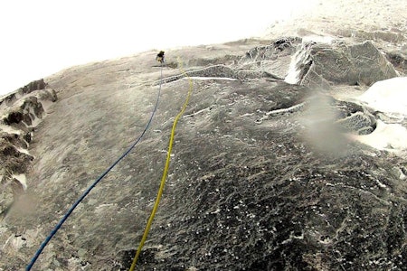 Fra førstebestigningen av Catharsis i Trollveggen. Foto: Marcin Tomaszewski/Marek Raganowicz Fra førstebestigningen av Catharsis i Trollveggen. Foto: Marcin Tomaszewski/Marek Raganowicz