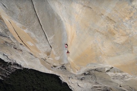 Pete Whittaker tausoloerer Freerider på El Capitan på under 24 timer. Pete Whittaker tausoloerer Freerider på El Capitan på under 24 timer.