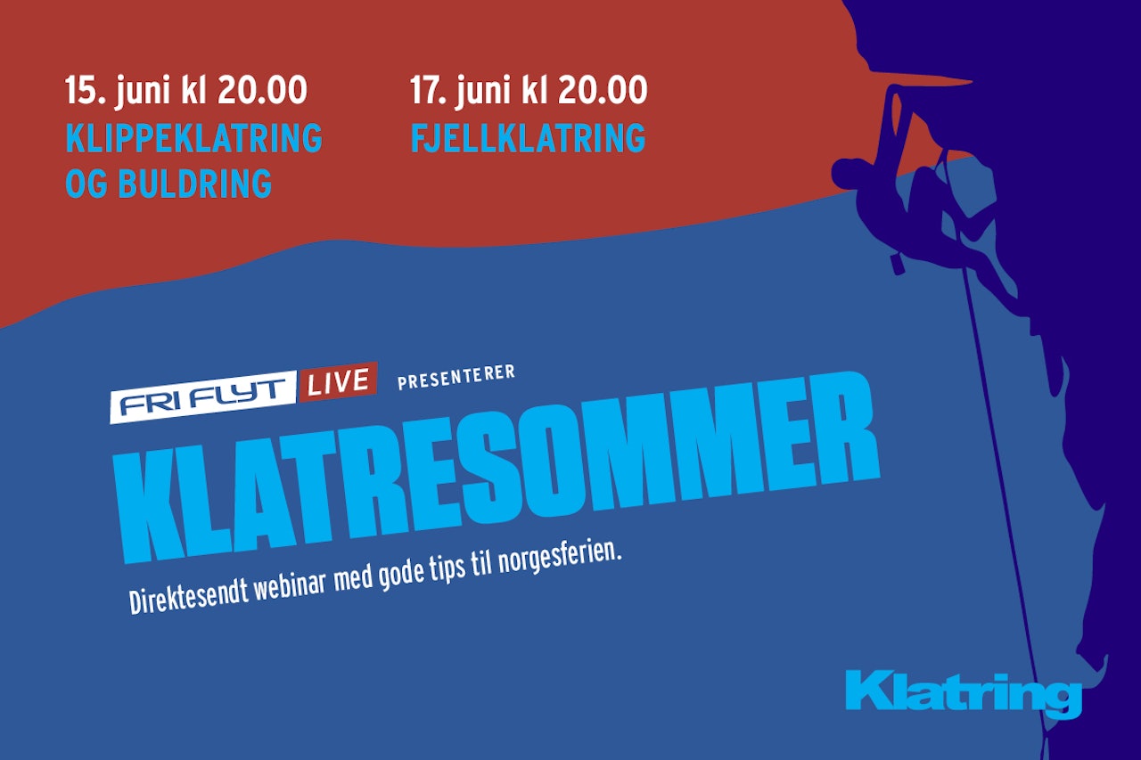 KLATRESOMMER: På Fri Flyt Live får du de beste tipsene til klatreferien. KLATRESOMMER: På Fri Flyt Live får du de beste tipsene til klatreferien.