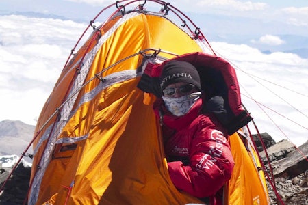 Jarle Trå på ca 7500 meter. Foto: Everest09.no