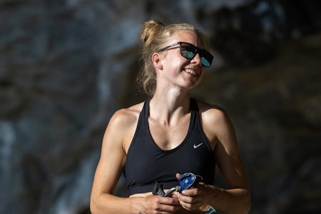 Denne dama topper lista over de ti mest leste sakene på norsk-klatring.no i mai. Foto: Henning Wang  Denne dama topper lista over de ti mest leste sakene på norsk-klatring.no i mai. Foto: Henning Wang