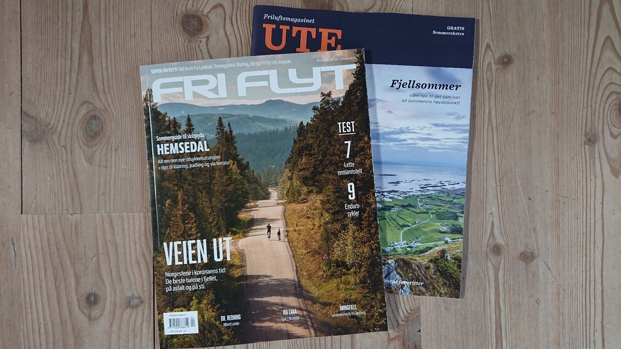 NYE TIDER: Det rendyrka klatrestoffet får du nå på norsk-klatring.no, og i papirformat får du Fri Flyts supermagasin smekkfullt av klatring, friluftsliv, ski- og sykkelstoff. klatring