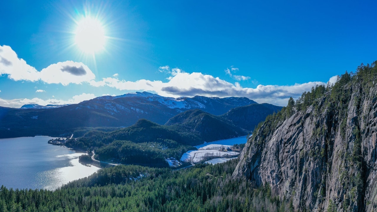 Sundenuten i Kviteseid i Telemark. Foto: Løypemakerlauget 