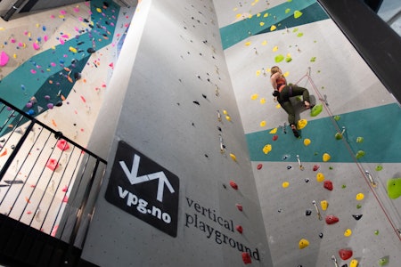 KRUX KLATRING STENGER:  Grunnet et større smitteutbrudd i Oppdal stenger nå klatresenteret i en uke. Foto: Erlend Wassdahl Meirik Krux klatring oppdal klatring