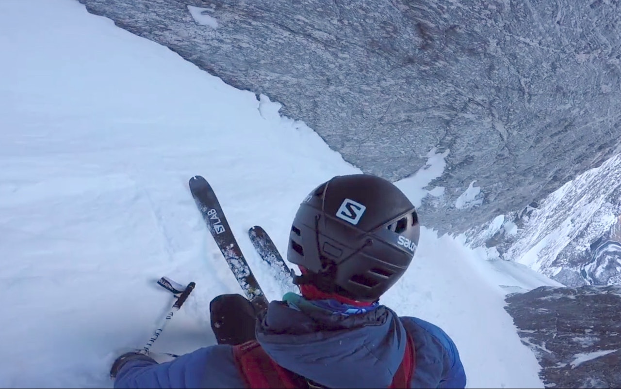 Kilian Jornets nedkjøring av Fivaruta. Foto: Skjermdump fra filmen Kilian Jornets nedkjøring av Fivaruta. Foto: Skjermdump fra filmen