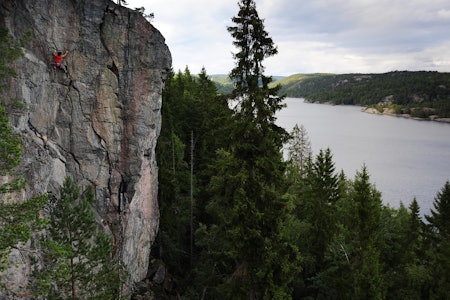 Klatrefeltet ved Skarvann. Klatrefeltet ved Skarvann.