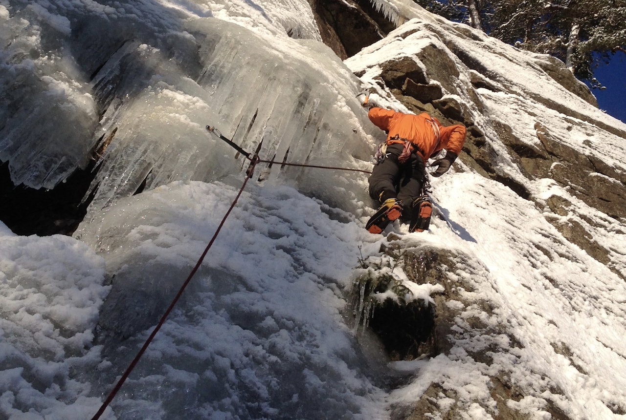 Kristian Schatvet på led opp i høyre del. Foto: Arne Larsen Kristian Schatvet på led opp i høyre del. Foto: Arne Larsen
