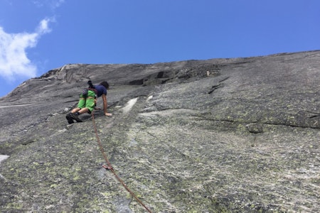 Henning Wang leder på Dragons Tail på Hægefjell. Foto: Dag Hagen