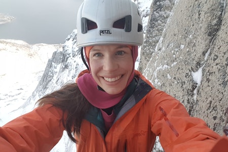 MERRICK MORDAL: Tobarnsmor, prosjektleder i Perpetuum, under utdanning til å bli skivegleder, og er mye i fjellet. Les hva hun har i sekken på alpinklatretur.  MERRICK MORDAL: Tobarnsmor, prosjektleder i Perpetuum, under utdanning til å bli skivegleder, og er mye i fjellet. Les hva hun har i sekken på alpinklatretur.