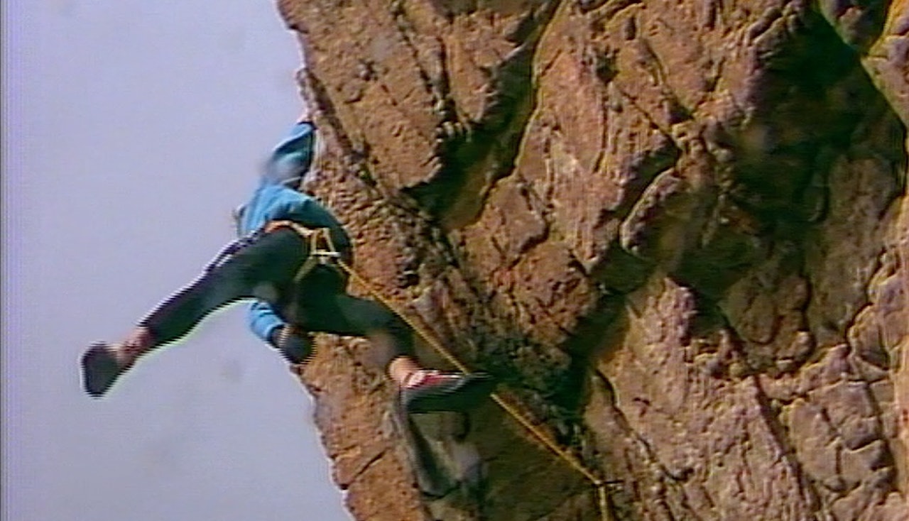 Å henge etter en hånd og kalke, var viktig på 80-tallet. Skjermdump fra Norge Rundt. Å henge etter en hånd og kalke, var viktig på 80-tallet. Skjermdump fra Norge Rundt.