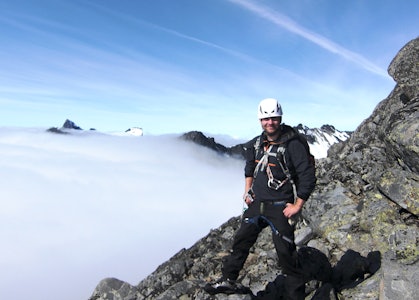Kris Roar Tveiten i fjellet, der han kanskje likte seg aller best. Her på Storen i 2012. Foto: Jan Egil Hansen