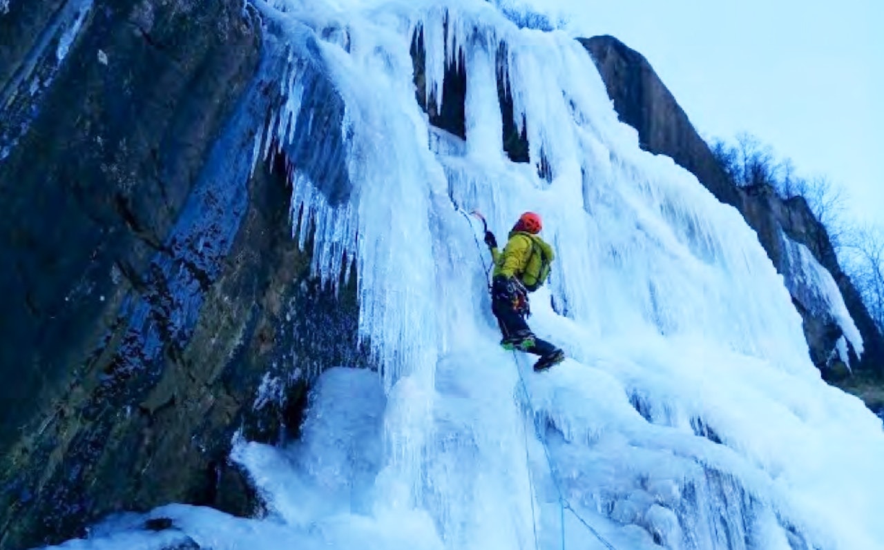 Skjermdump fra isklatreføreren til Richard Gaches. Skjermdump fra isklatreføreren til Richard Gaches.