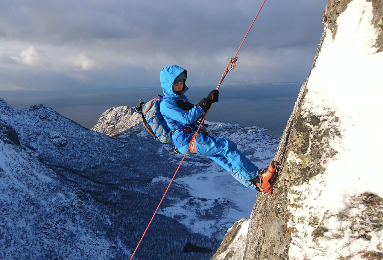 Retur: På vei ned fra Hamarøyskaftet. Foto: Signar Nilsen Retur: På vei ned fra Hamarøyskaftet. Foto: Signar Nilsen