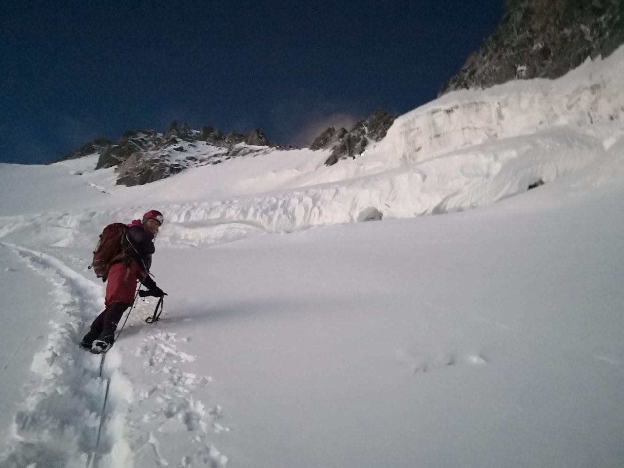 Alpinklatring, alpinisme, Chamonix, Mt. Maudit