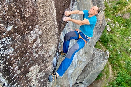 Runar Carlsen og Climb Norway AS har fått 16 millioner fra staten for å utvikle nye systemer for via ferrata. Foto: Privat 