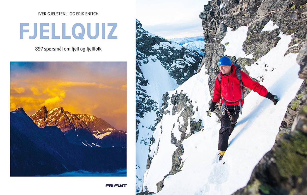 NY BOK: Iver Gjelstenli (bildet til høyre) har skrevet quizbok sammen med Erik Enitch. Dette ble et av de siste prosjektene for Gjelstenli, som omkom i en klatreulykke i Romsdal i sommer. Foto: Terje Aamodt Fjellquiz