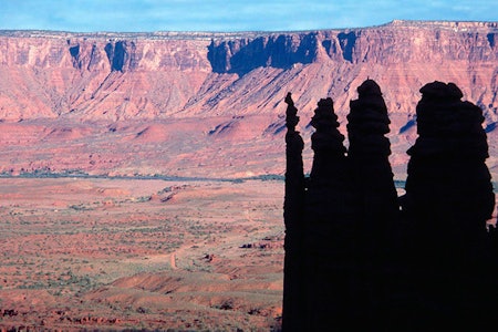  VAKKERT: The Fisher Towers i Utah. Foto: Wikipedia.org 