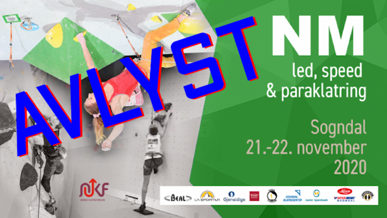 NM i Sogndal er avlyst. NM i Sogndal er avlyst.