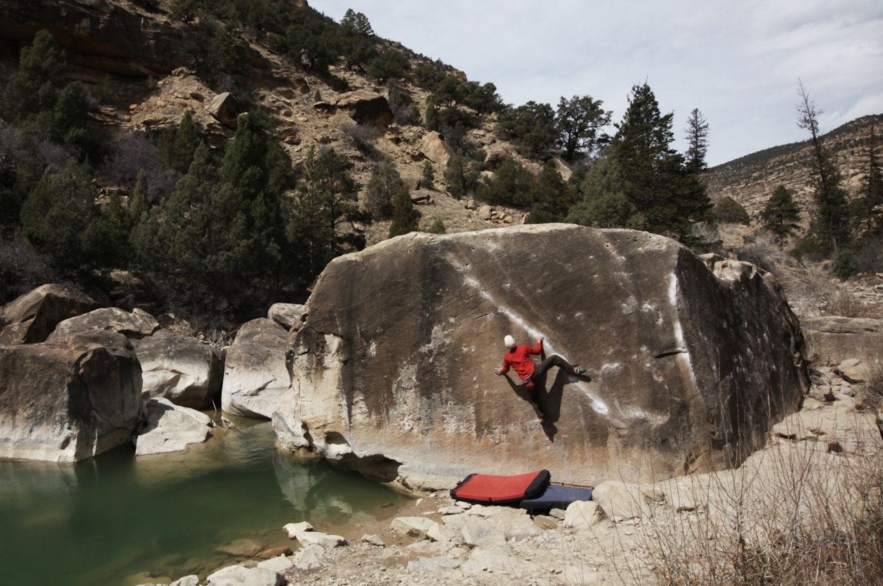 Oppvarming på Angler (V3). Foto: Anne Charlotte Hauen Oppvarming på Angler (V3). Foto: Anne Charlotte Hauen