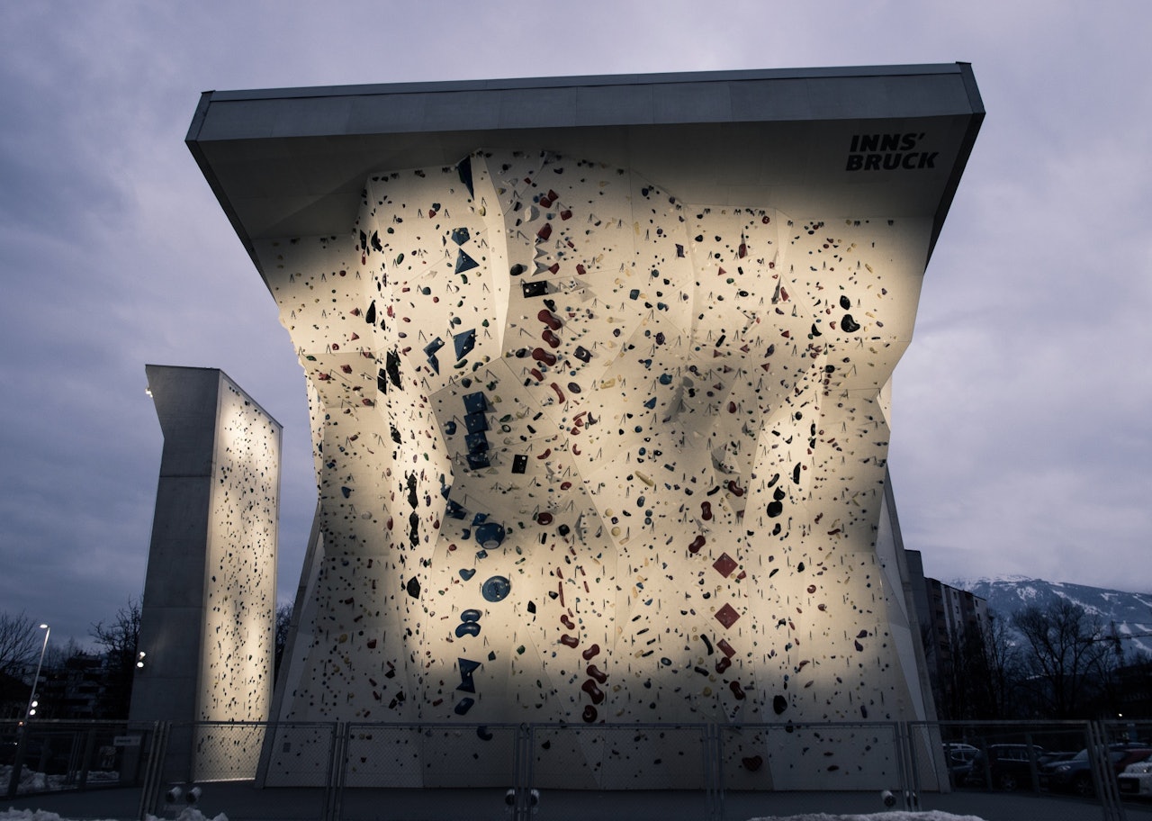 En del av Kletterzentum Innsbruck er utendørs. Foto: Petter Berggren En del av Kletterzentum Innsbruck er utendørs. Foto: Petter Berggren