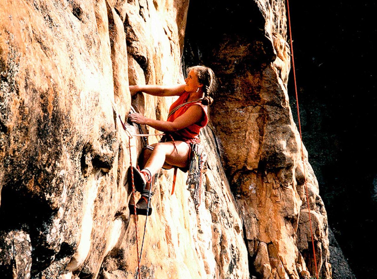 HELT NATURLIG: På New Image i Mt Arapiles, Australia, 1986. Foto: Olle Nykvist  HELT NATURLIG: På New Image i Mt Arapiles, Australia, 1986. Foto: Olle Nykvist
