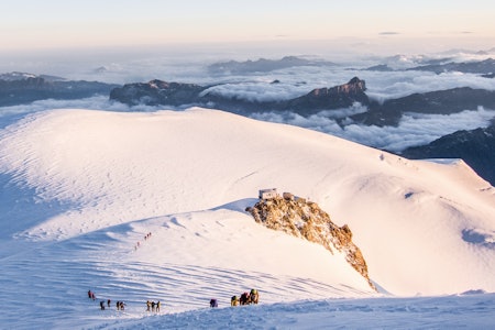På normalveien til Mont Blanc. Foto: Magnus Hendis På normalveien til Mont Blanc. Foto: Magnus Hendis