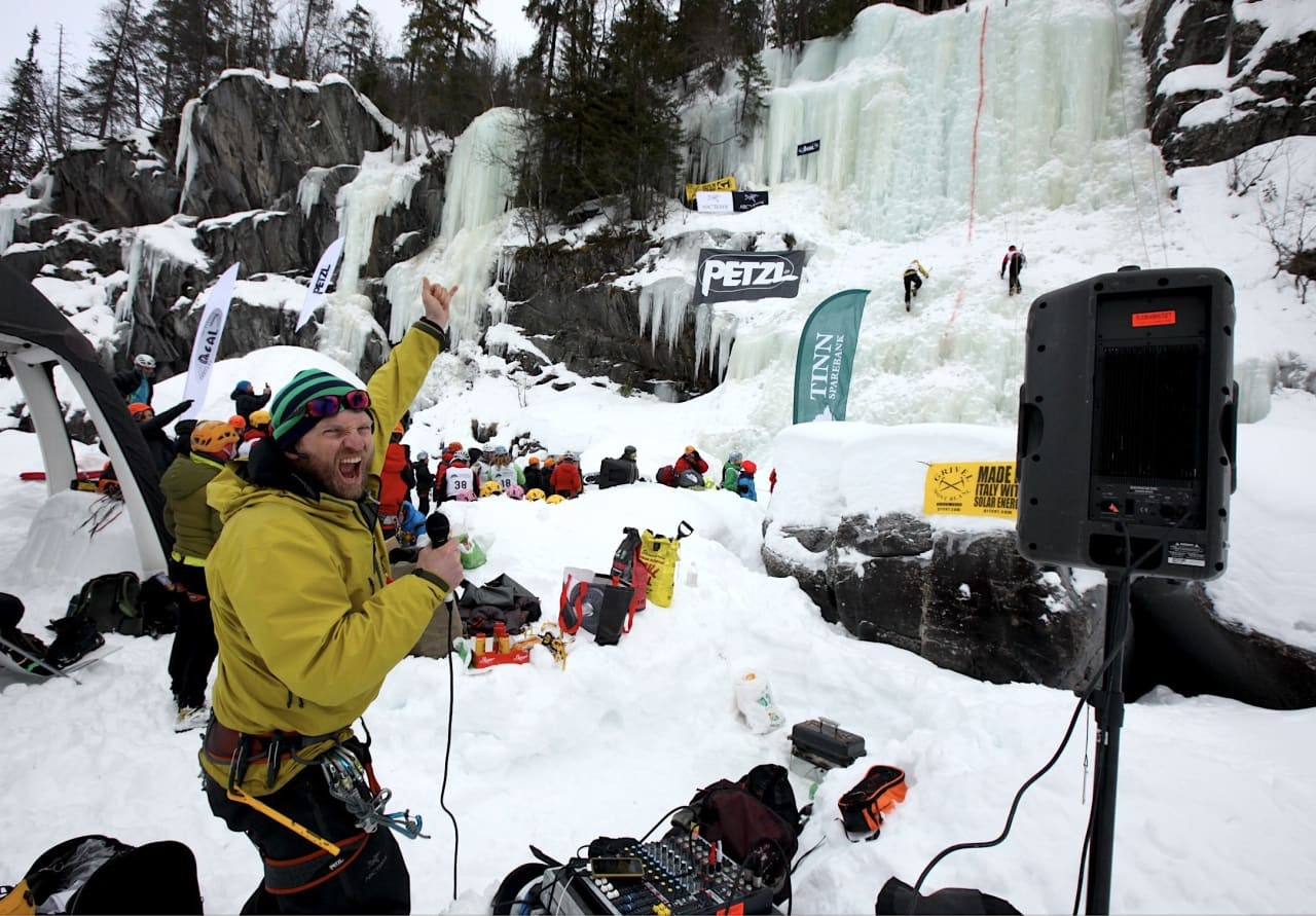 Jacob Surlykke Fink under isfestivalen for noen år siden. Foto: Dag Hagen