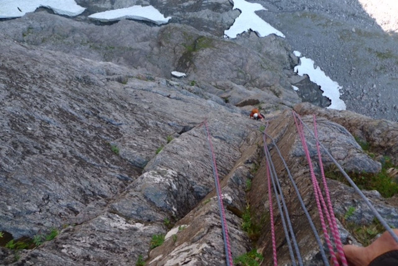 Norskeruta i Trollveggen. Foto: Trym Atle Sæland Norskeruta i Trollveggen. Foto: Trym Atle Sæland