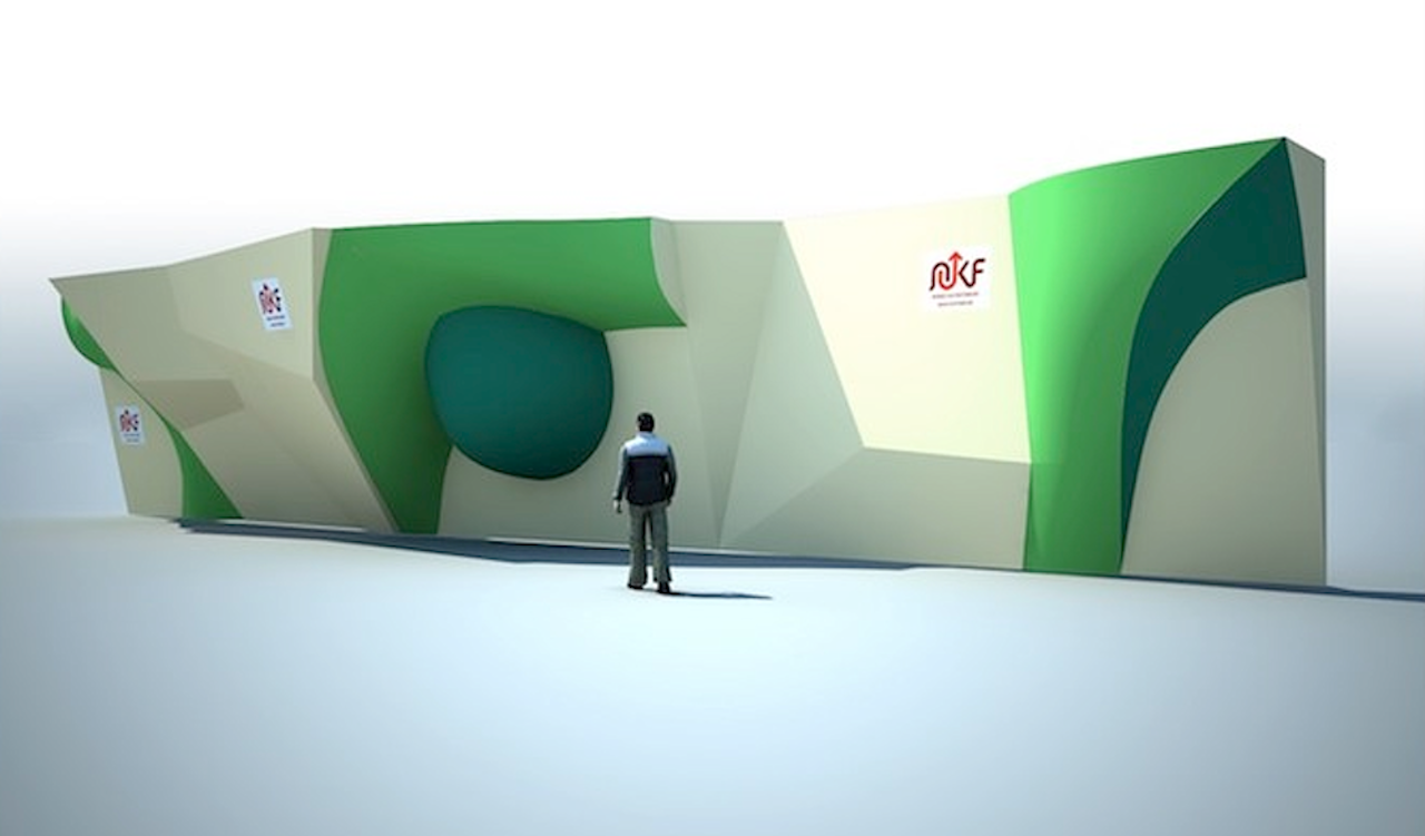 De «mobile» veggene fra Walltopia viste seg å være svært lite mobile, og har nå funnet en stedfast pensjonisttilværelse hos GAKK. Foto: Dag Hagen De «mobile» veggene fra Walltopia viste seg å være svært lite mobile, og har nå funnet en stedfast pensjonisttilværelse hos GAKK. Foto: Dag Hagen