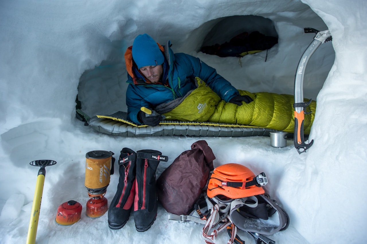 ALPINIST: Sigurd Løvfall i Kirgisistan. Foto: Ole Marius Elvestad