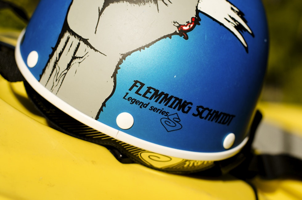 Flemming er så legendarisk at han har sin egen Sweet Strutter Legend-series hjelm -riktignok med hans gamle etternavn på. Foto: Martin I. Dalen