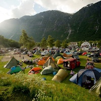 Smekkfullt på Folven camping. Foto: Vegard Breie