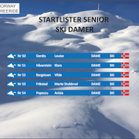 Startliste Ski Damer Sauda BCC