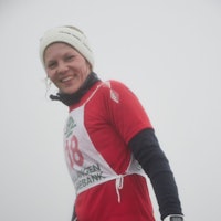 Andreplass i dameklassen, og arrangør av løpet; Jeanette Gundersen. Foto: Timme Ellingjord.