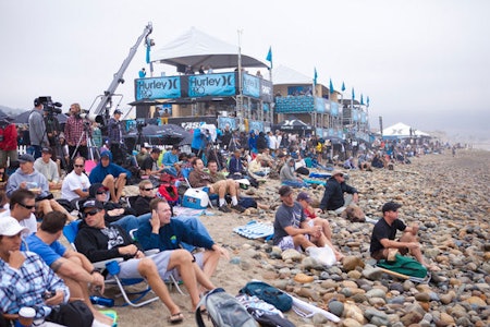 Mange har møtt frem på Trestles. Foto: ASP World Tour Mange har møtt frem på Trestles. Foto: ASP World Tour