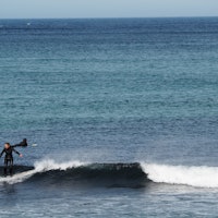 Ukjent surfer på Ervika