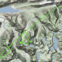 SPORET: Denne GPS-loggen viser guttas bevegelser på de sju fjellene.