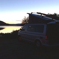 På vei hjem igjen, nattstemning på Lemonsjøen. Foto: Nokia N95 - Are Tallaksrud