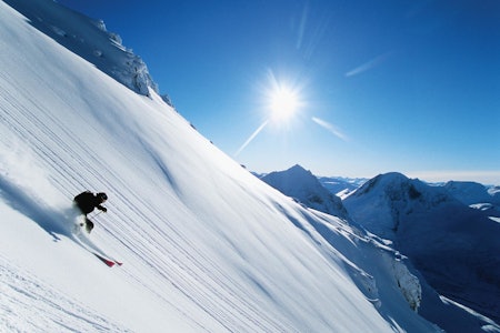 SKJERVAN: Nedkjøring i Vestflanken på Skjervan. Foto: Einar Engdal SKJERVAN: Nedkjøring i Vestflanken på Skjervan. Foto: Einar Engdal