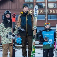 Pallen Yngre Junior: Birk Ruud, Trym Sunde og Tormod Frostad. Pallen Yngre Junior: Birk Ruud, Trym Sunde og Tormod Frostad.