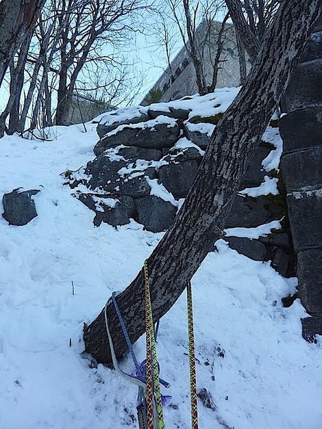 Erik Neergaard følger på siste lengde på Nye Vemorkfoss. Foto: Dag Hagen Siste stand på Nye Vemorkfoss. Foto: Dag Hagen