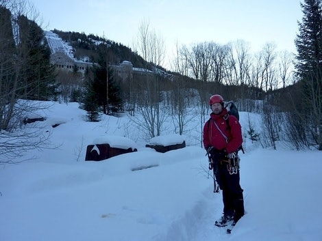 Nedmarsj mot brua. Foto: Dag Hagen Nedmarsj mot brua. Foto: Dag Hagen