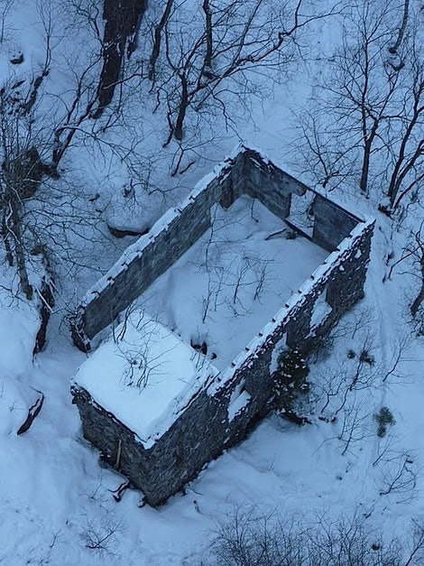 Der nede ligger det gamle kraftverket. Foto: Dag Hagen Der nede ligger det gamle kraftverket. Foto: Dag Hagen